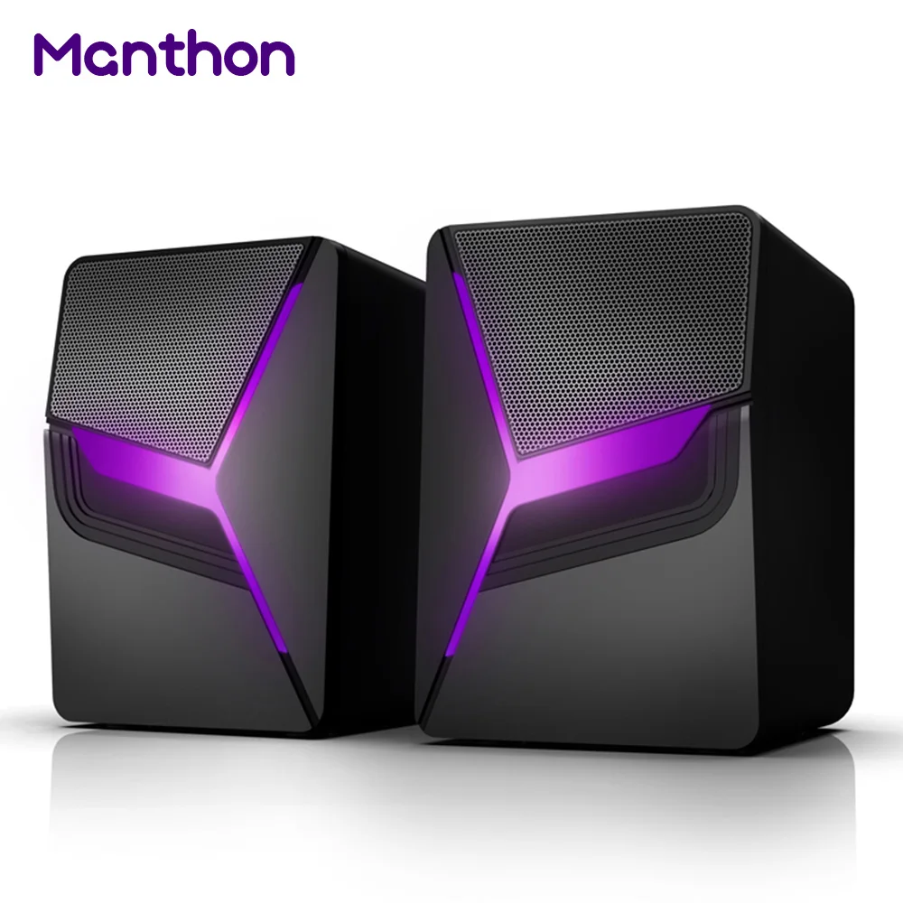 

Portable 2.0 Color Light Wireless Wired Pc Computer Speakers