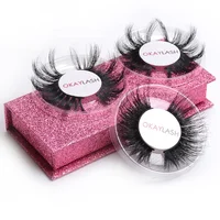 

customized 100% pure 6D real mink eye lashes 25mm 27mm 28mm eye lash vendor with custom service