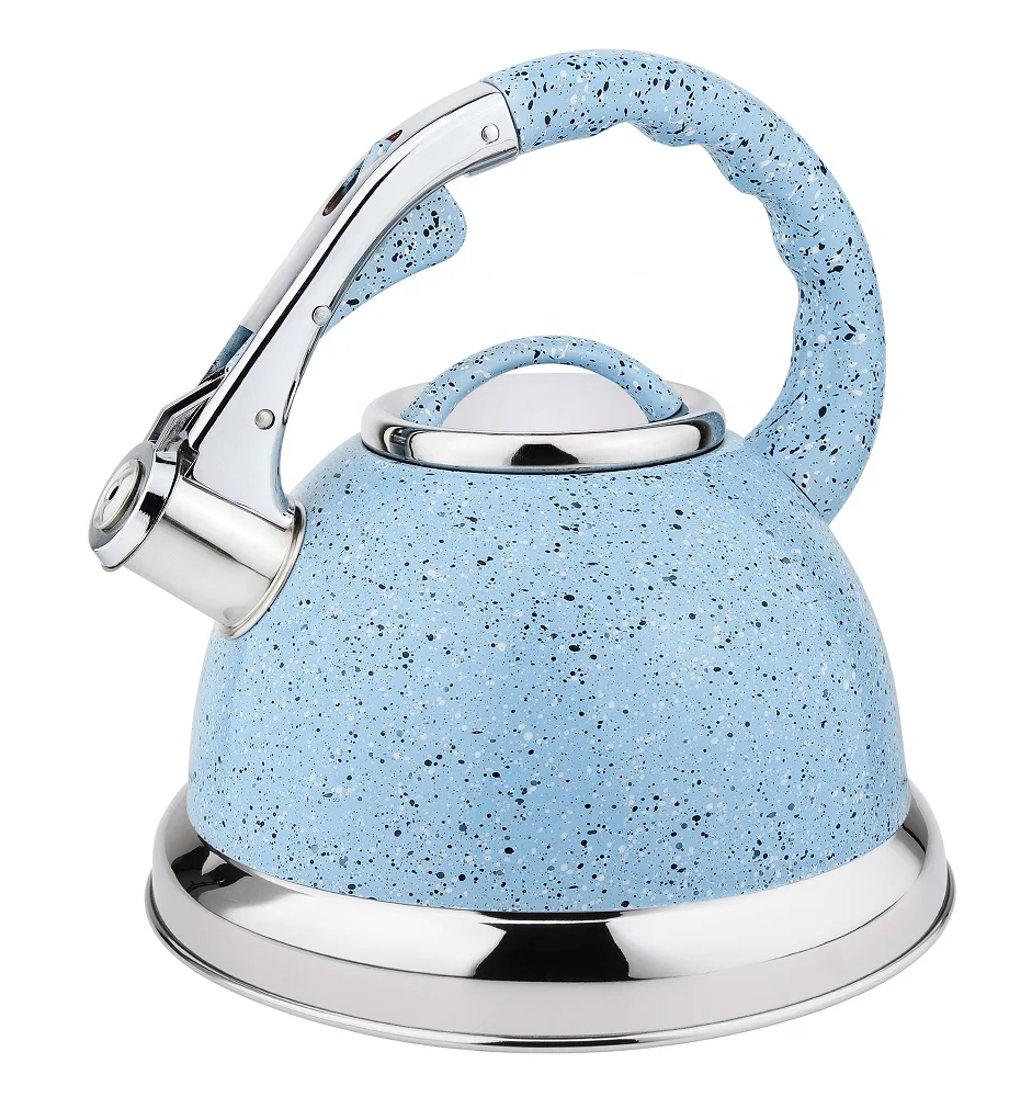 

high quality whistling kettle stainless steel whistle water kettle, Pink blue green grey brown