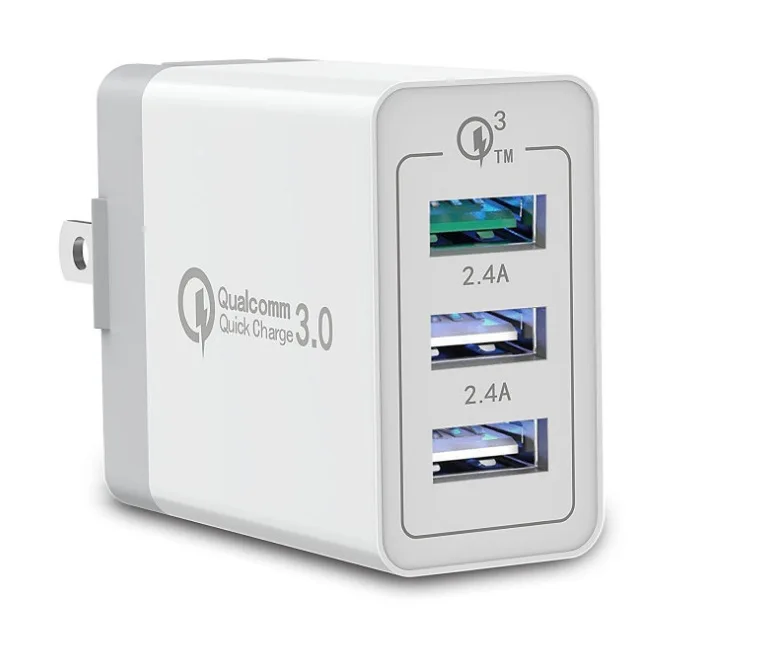 

3 port USB Multiple Output EU Plug Fast Wall Charger Adapter Tablet Mobile Phone Universal Power Adapter mobile phone charger