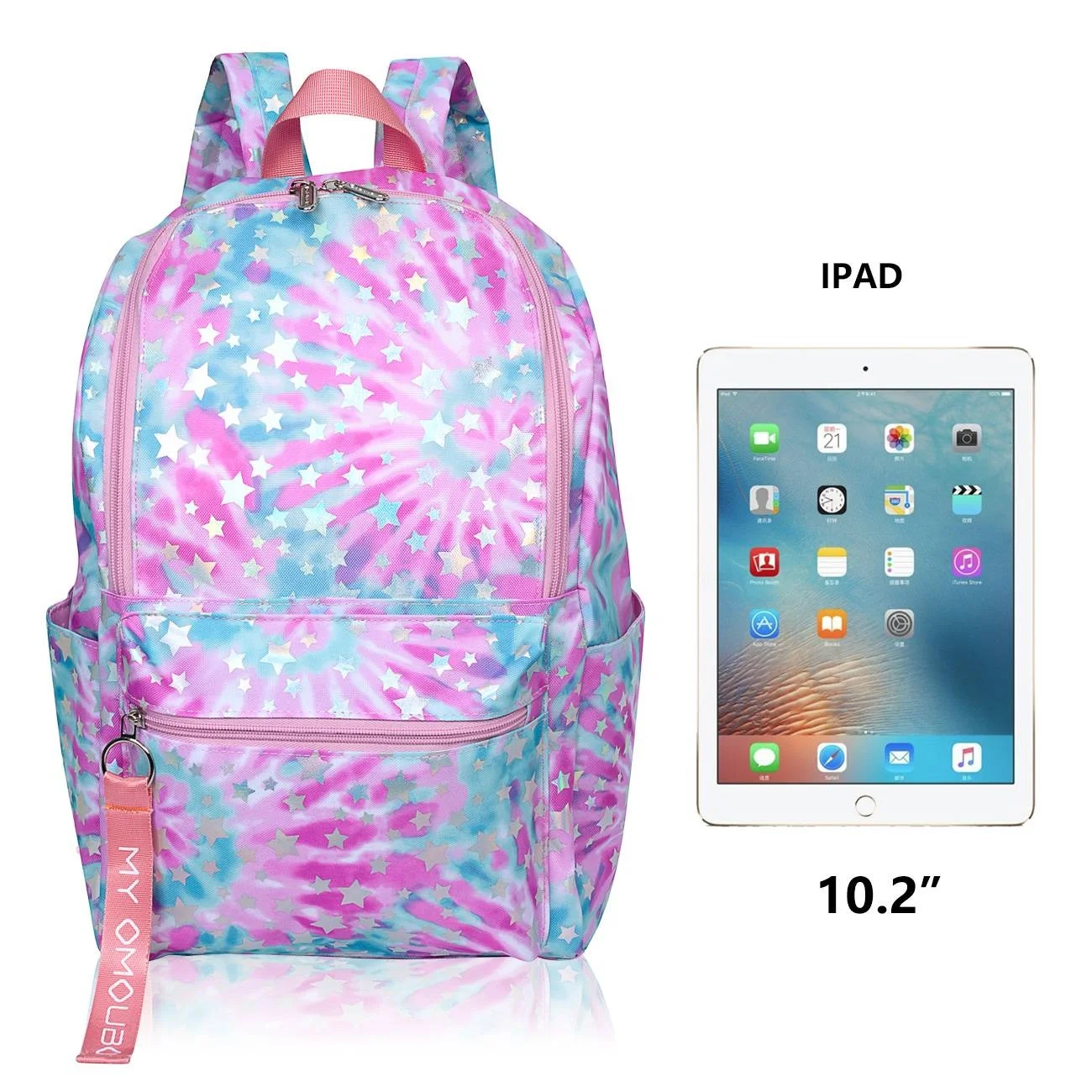 

2021 Wholesale Factory Price Fashion Version Printing Pink Flower Backpack Outdoor Travel Backpack Students Bag