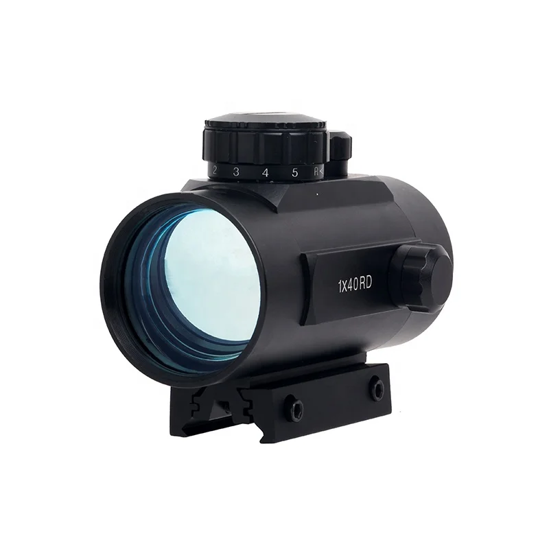 

Outdoor hunting Optics Sight 1X40 Illuminated Red Green Single-Dot red dot sight scope with 20/11mm Mount Black