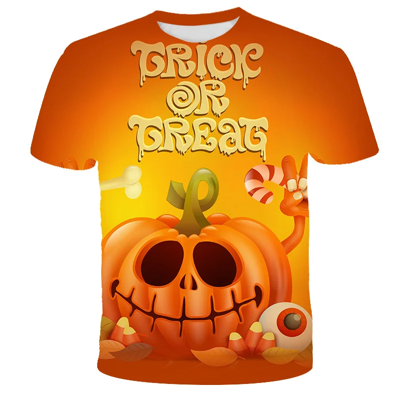 

Happy Halloween Pumpkin design 3D printed Sublimate T-shirt