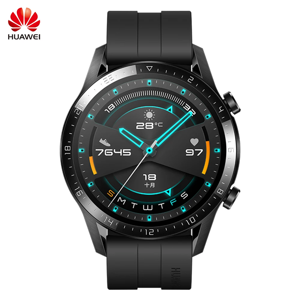 

Huawei Watch GT2 46mm Blood Oxygen Saturation SPo2 Monitoring Fitness Watch Bracelet Smart Watch Huawei