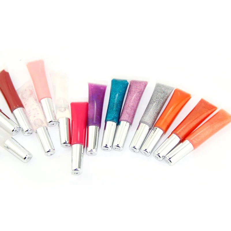 

wholesale soft tube glitter lip gloss soft container private label plumper lip gloss