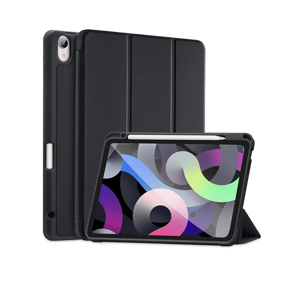 

with Pencil Holder Shockproof Smart Shell case for iPad Air 4 10.9 Inch
