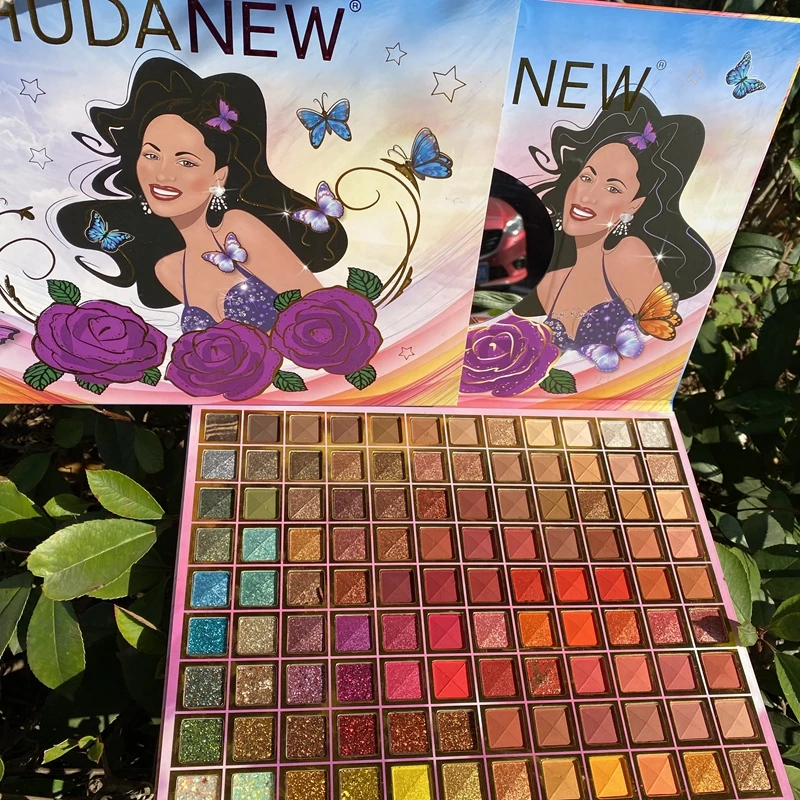 

HUDANEW Hot Inquiry SHIMMER Ready to ship 108 full color eye shadow professional makeup eyeshadow palette Palette Private Label