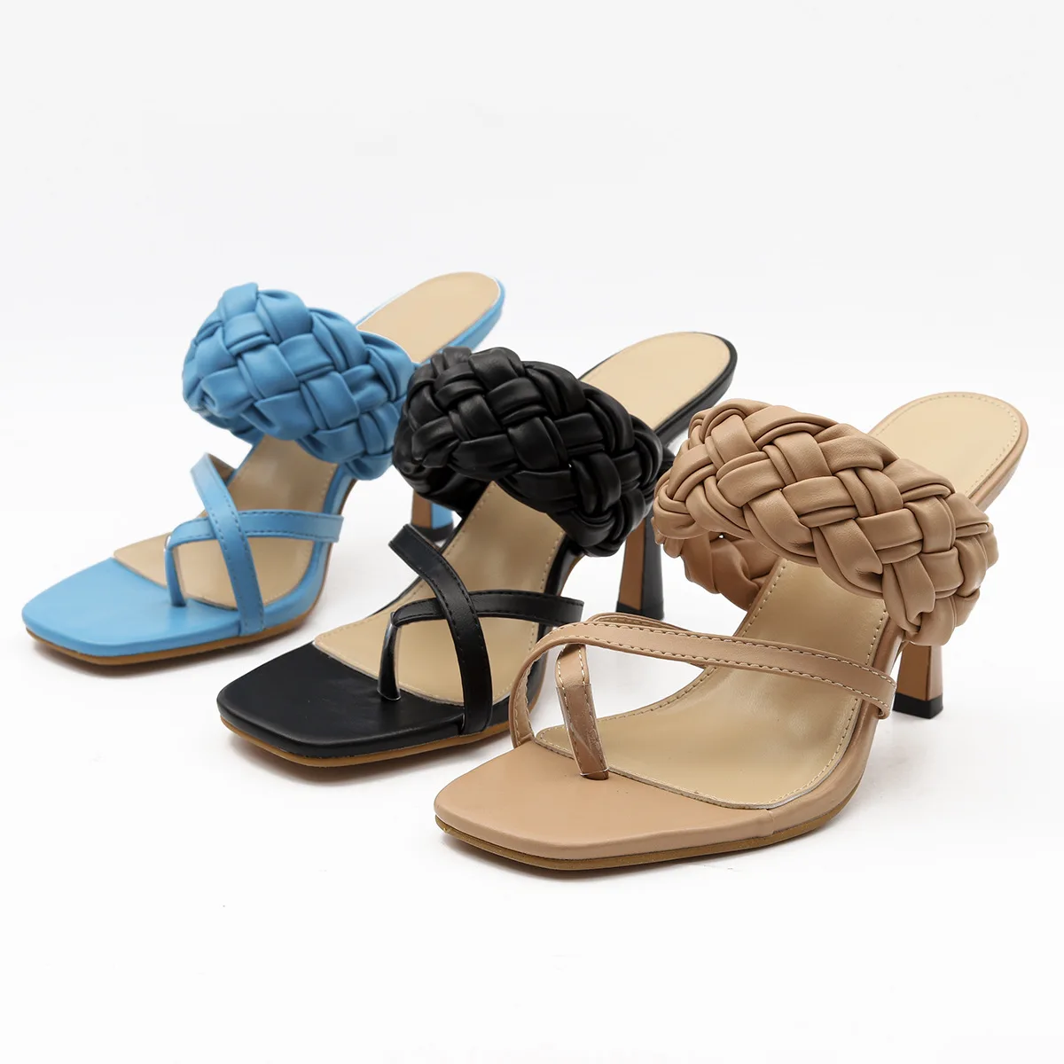 

2021 New trendy design high heel slippers hot sale sexy women sandals high quality summer slides for women and ladies