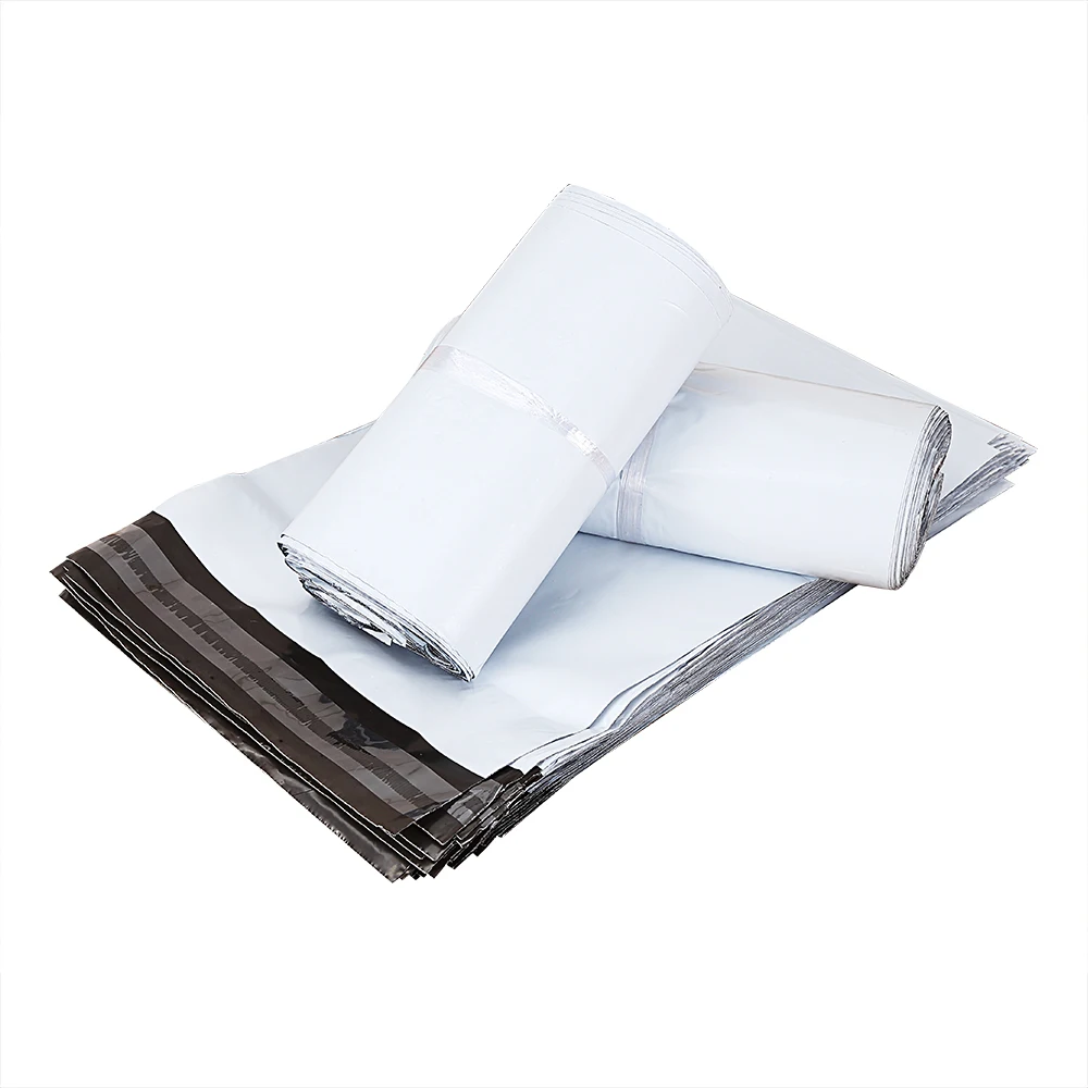 白色塑料包装邮袋睡袋高级快递袋定制衣服运输袋