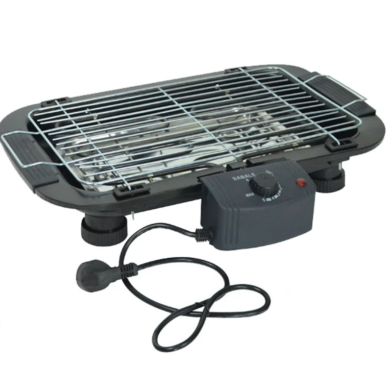 

Electric BBQ Grill with Hot Pot Smokeless Korean Electric bbq grill, Black