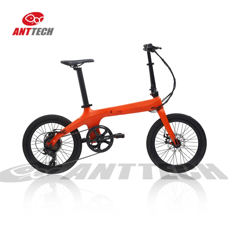 

2021 newest carbon fiber folding bike 36v 250w super light weight max speed 25km/h folding electric bike on sale