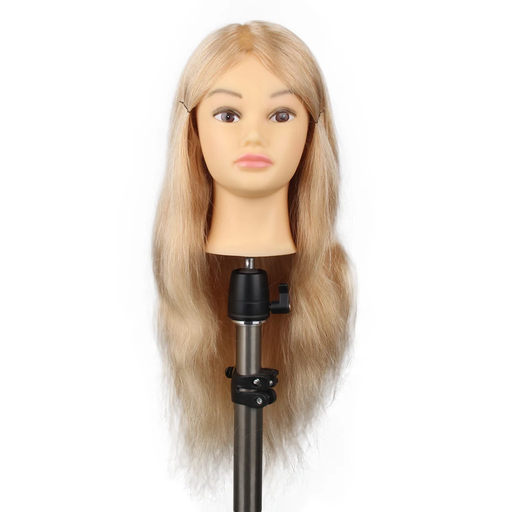 

Cheap barber 100% human hair training maniques dummy hair heads female for training