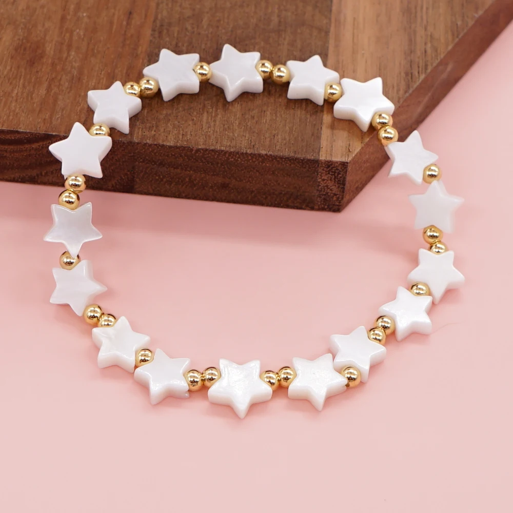 

Go2boho Summer Boho Bracelet Shell Star Gold Bead Women Jewelry Friendship Lucky Gift For Her Popular Holiday Jewellery