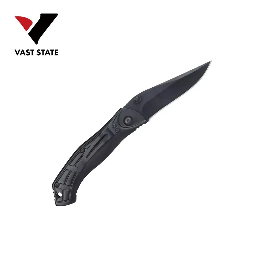 
Mini Assisted Opening Black Blade EDC Pocket Folding Knife with colorful Aluminum Handle 