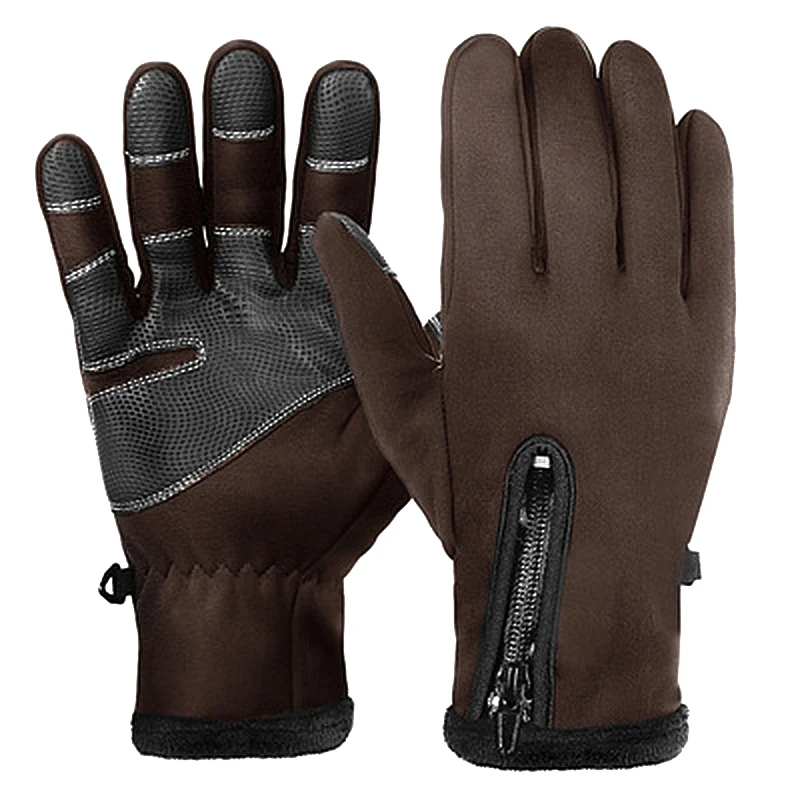 

Waterproof Mountain Motorcycle Bicycle Cycling Gloves Winter Full Finger Racing Bike Gloves, 3color