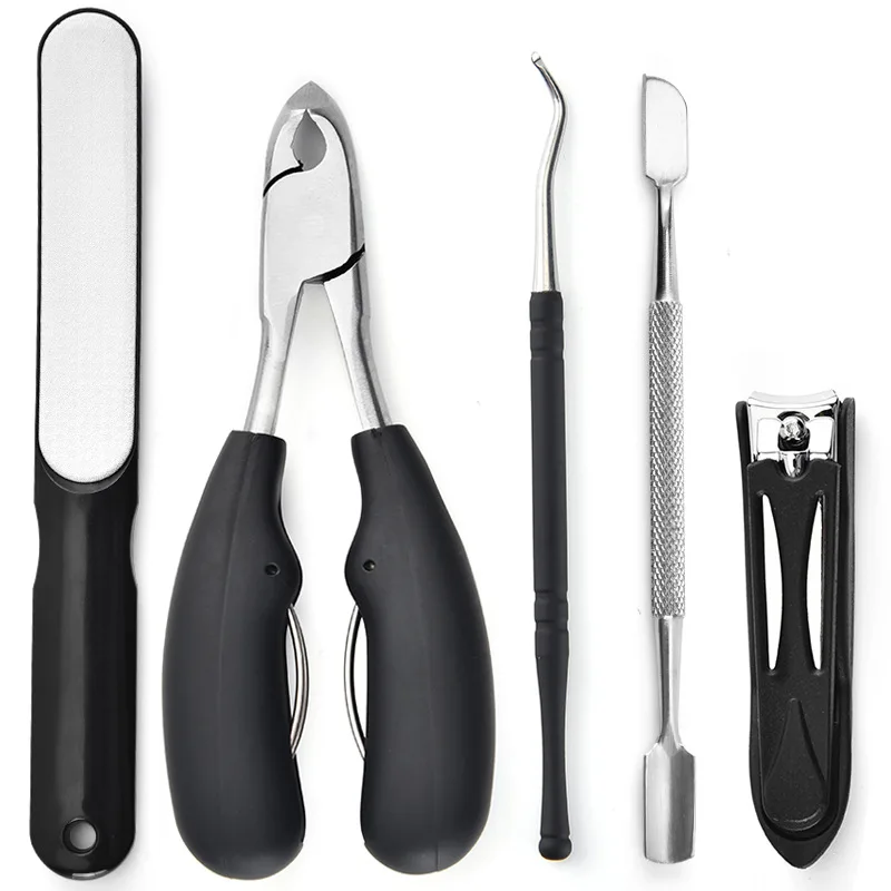 

High quality 5 pieces stainless steel Nail Clippers Cutter Kit Nail Care Manicure Set pedicure kit