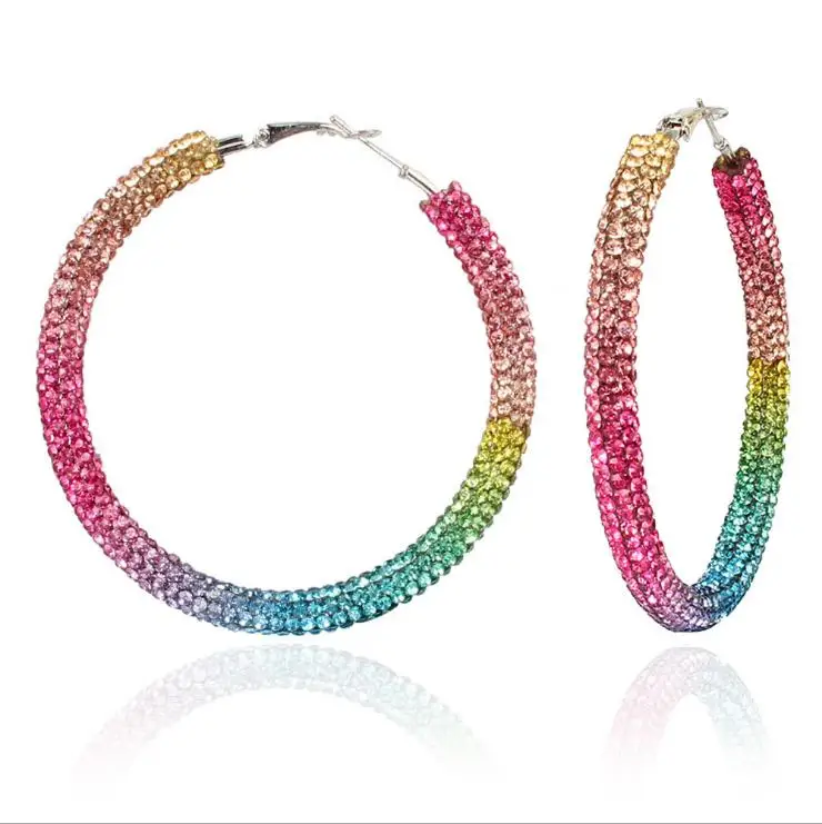 

Women Bohemian Geometric Big Round Earring