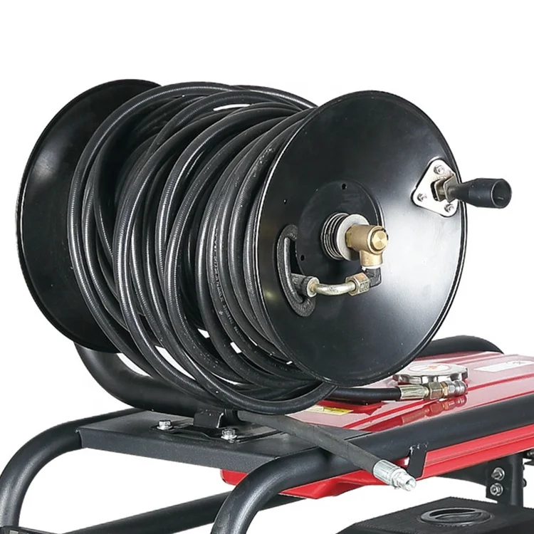 
OEM 350bar 3600rpm 22HP gasoline diesel powered ultra high pressure car washer sewage pipe dredge cleaner machine with gun hose 