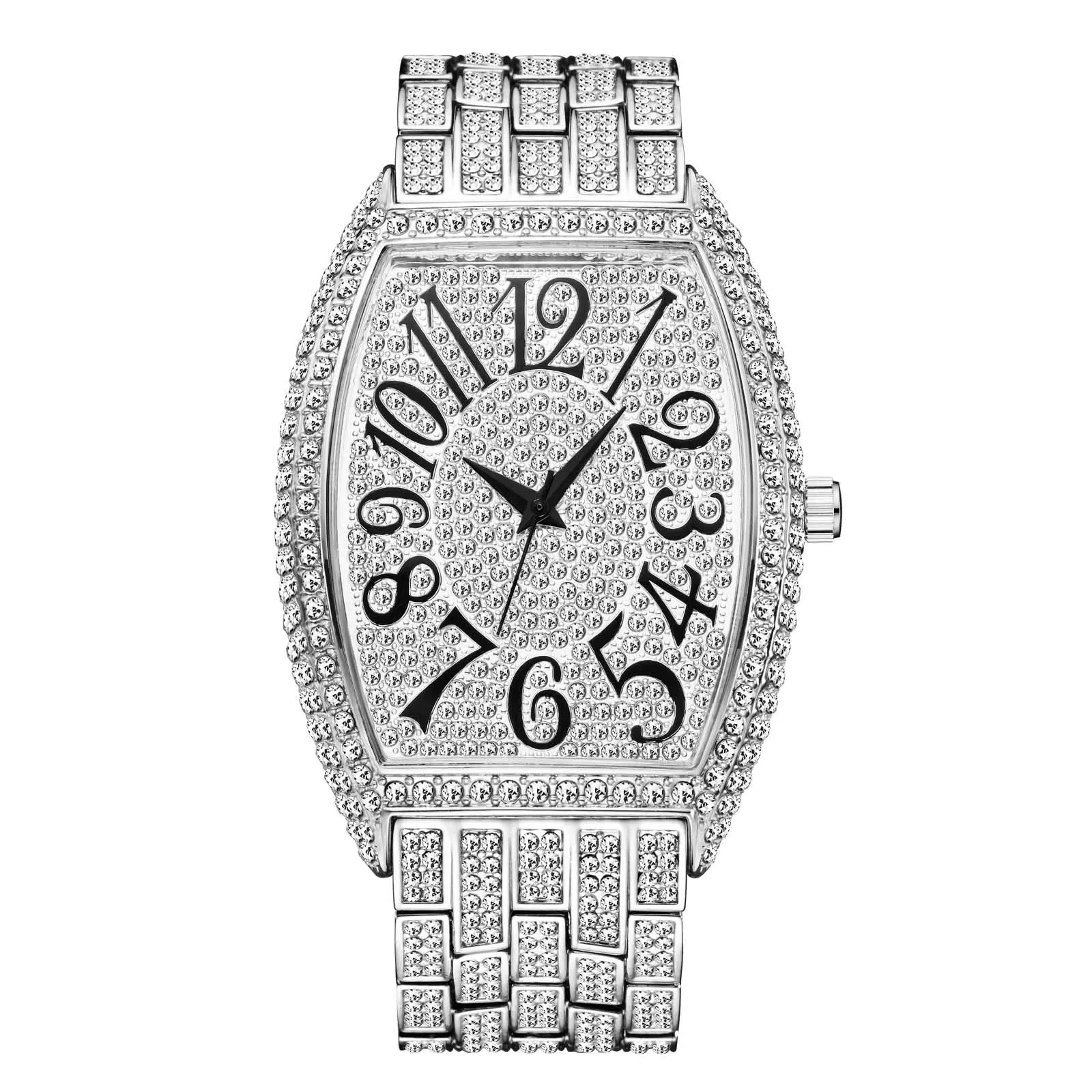 

hip hop iced out watch diamond for men diamond luxuriating watch for 2021 mans watch perfect luxury brand man diamond
