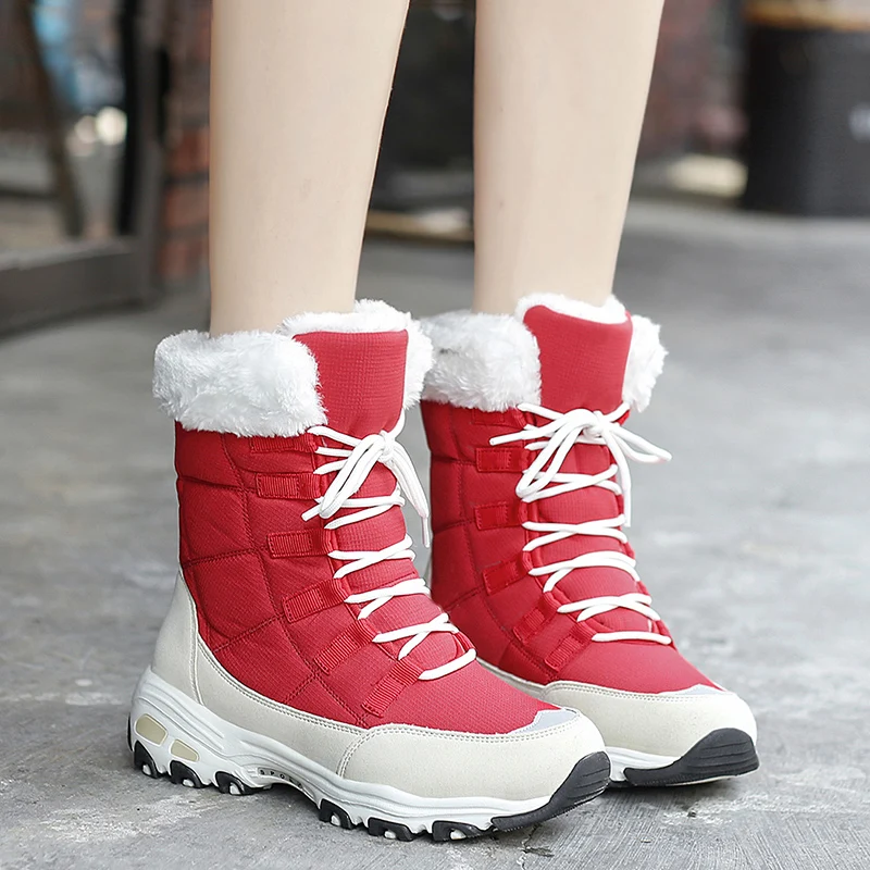 

Women low Boots42 canvas High-top Sport Shoes Height Increased Female Ankle Boots Military Hiking zapatos muje female snow Boots