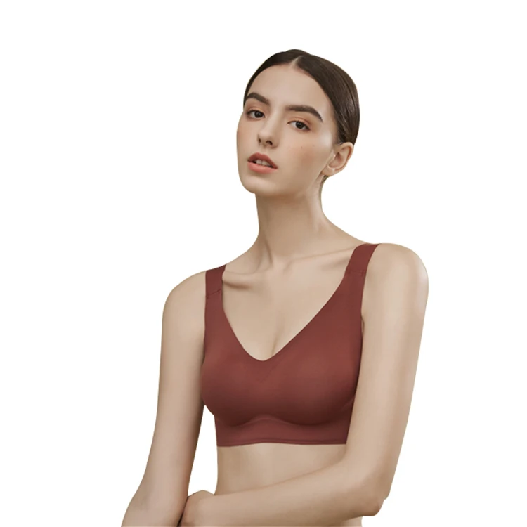 

High quality Push Up Yoga Bra colorful women's blank wireless seamless sports bra