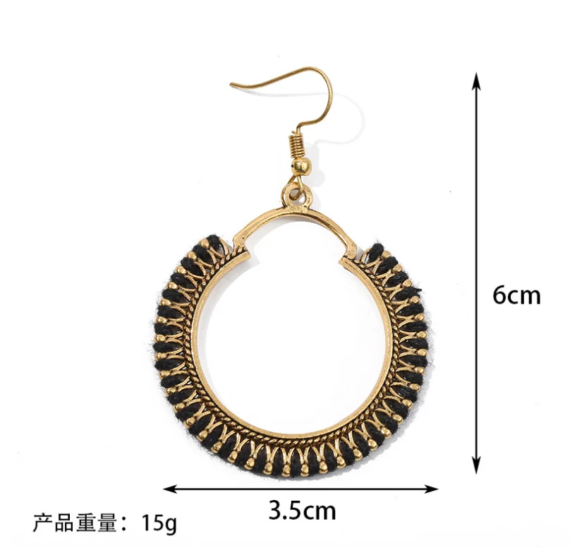 

Top-Ranked Products New Arrivalsround Hoop Earrings Women Personality Luxury Earrings, As picture