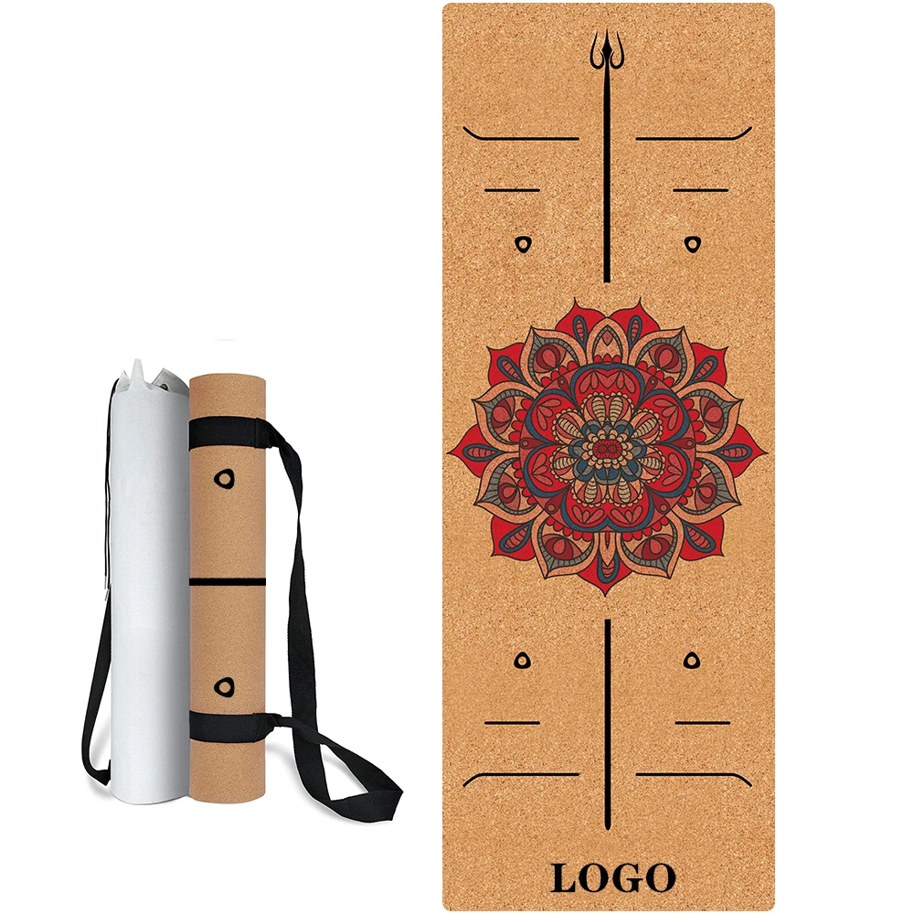 

Logo Customization 3.4.5.6mm Thick TPE Cork Wholesale Rubber Yoga Mat Eco-Friendly