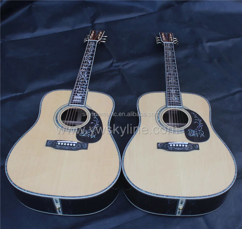 

Deluxe inlay handcraft 41 inch acoustic guitar, acoustic electric guitar,handmade solid wood guitar,