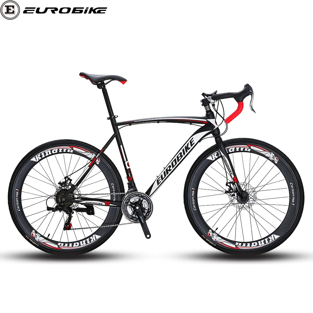 

Eurobike XC550 700C 21Speed Hybrid Bike Spoke Wheel 48CM 54CM Road Bike Dual Disc Brake bicycle steel frame in stock
