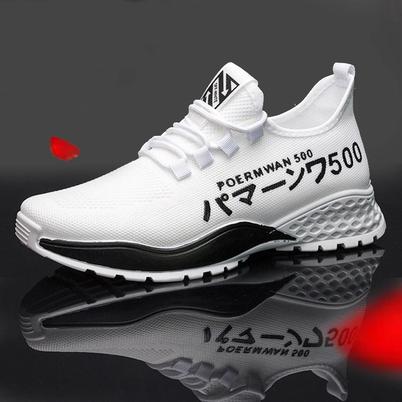 

FREE SAMPLE breathable mesh upper walking shoes for men lace-up daily footwear casual shoes