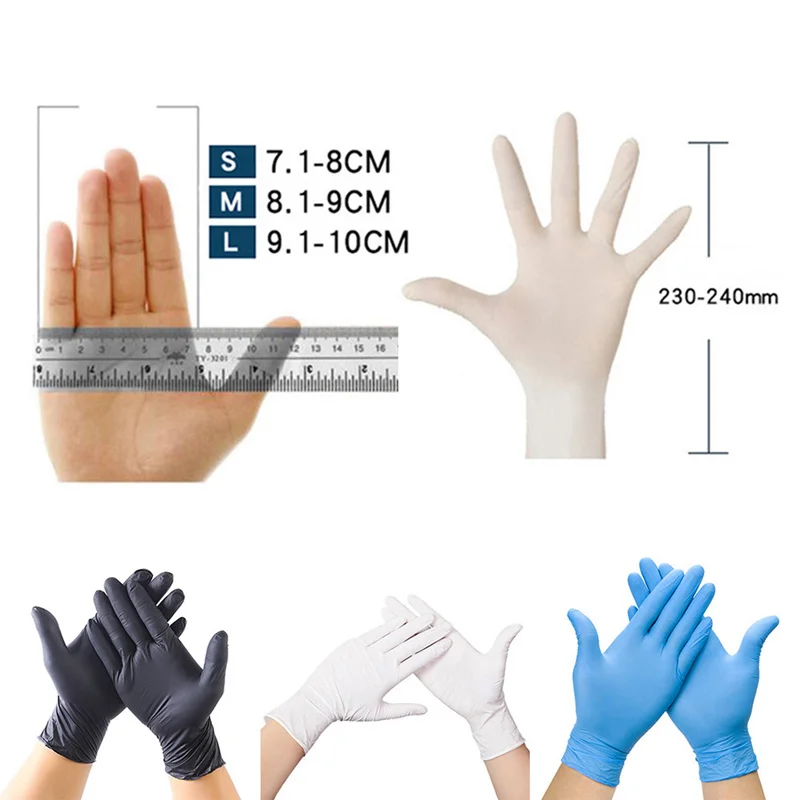 Disposable Nitrile Gloves Thick And Acid Laboratory Industrial Nitrile
