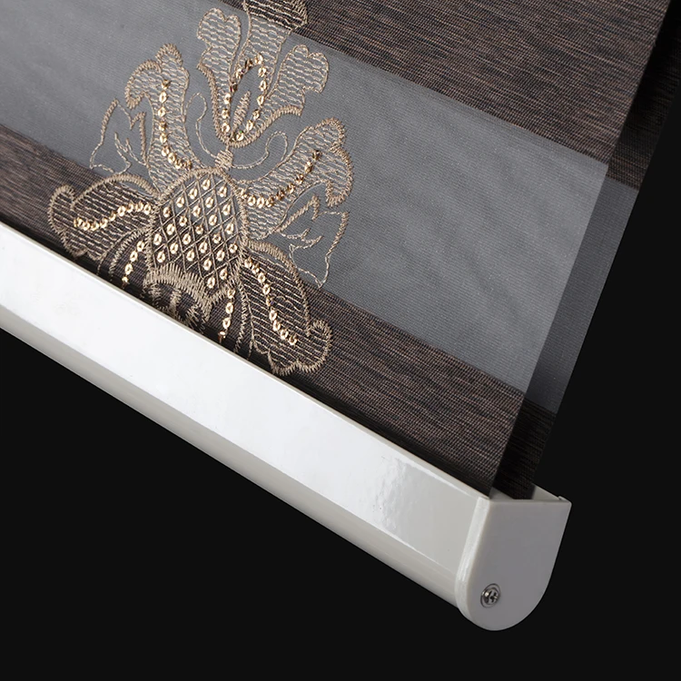 

Factory Supplier Fantastic Motorized Zebra Blinds Roller Blinds, Brown