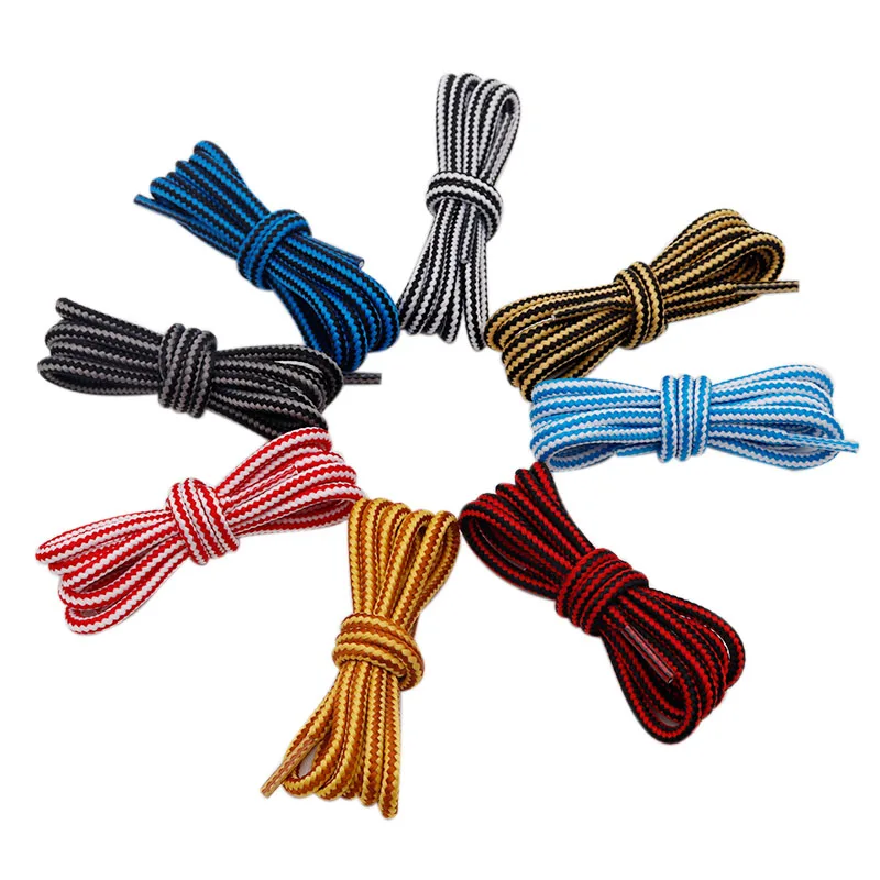 

Weiou Manufacturer Hot Sale Good Quality Polyester shoelaces Round Athletic bootlaces for Trendy shoes