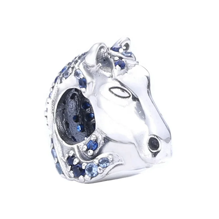 

Hot sale 925 sterling silver pendant horse charm bracelet beads for jewelry making