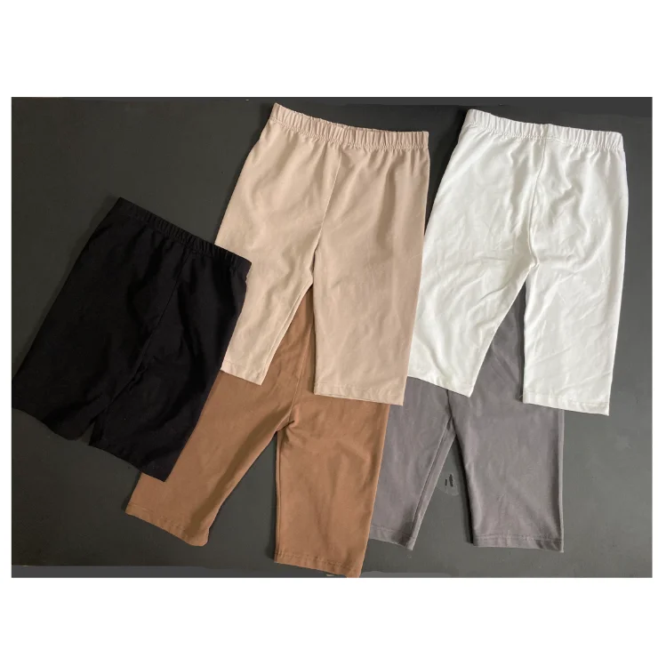 

Wholesale Custom Logo Women Cotton High Elasticity Yoga Plain Biker Shorts, Picture