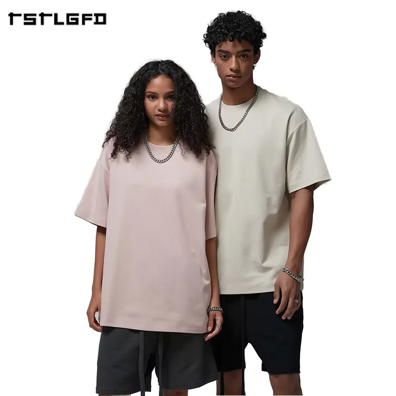High Quality Cotton Blank Plain Tshirt Custom 3D Printing Plus Size Men's T-Shirts Oversized Heavyweight T Shirt