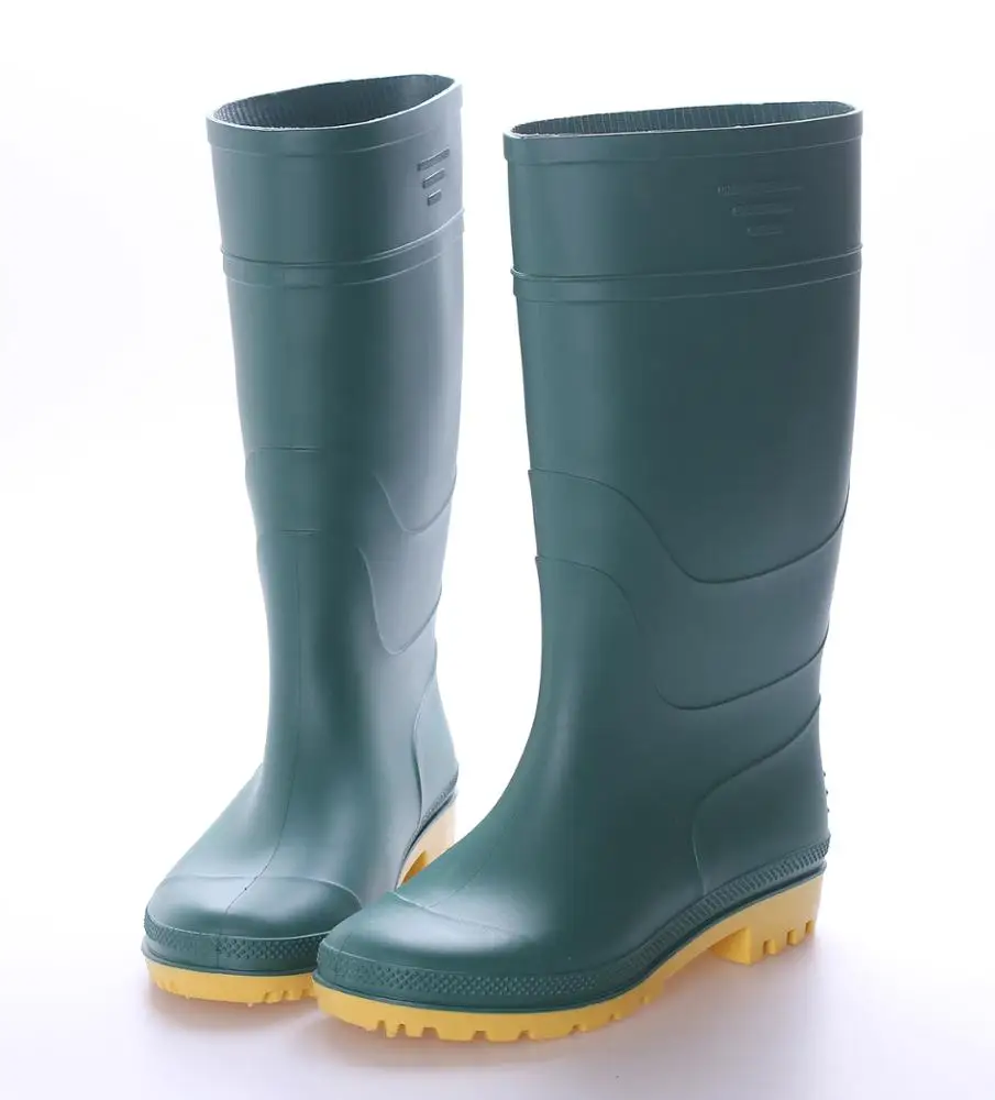 Factory Price Pvc Green Rain Boot Gum 