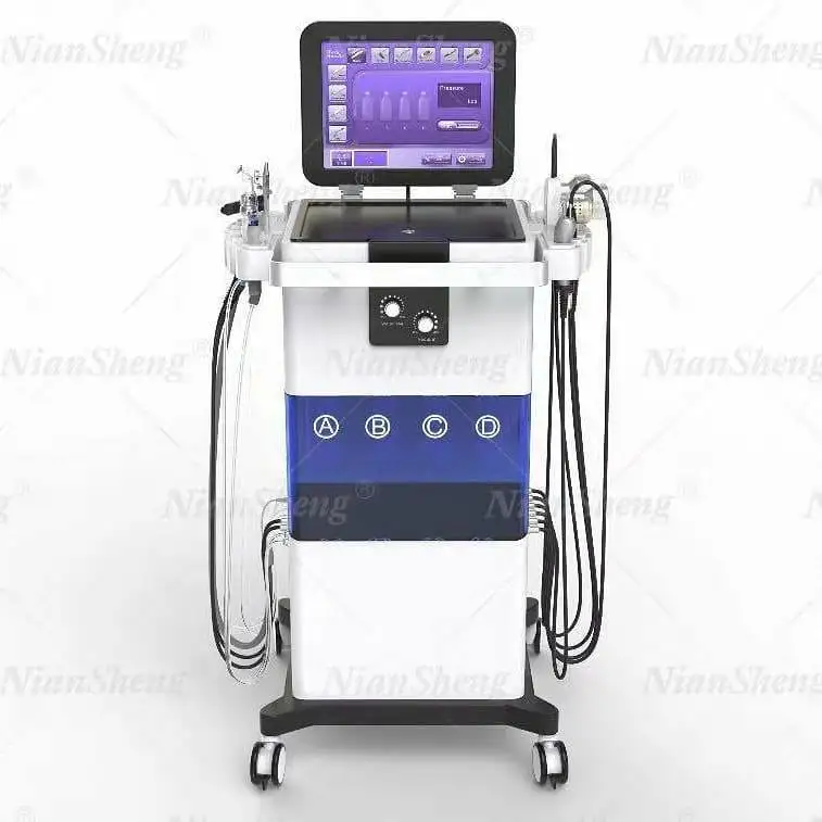 

Newest 12 in 1 hydra Aqua Peel Solution Ultrasonic Scrubber Hydra Skin Peel Hydra Peel Facial Machine