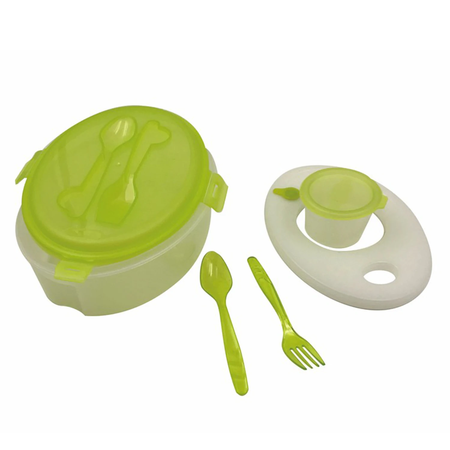 Plastic Rectangle Lunch Box With Knife & Fork - Buy Plastic Lunch Box ...