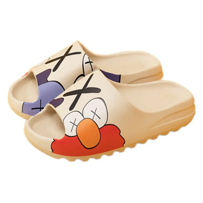 

Dropshipping Anime Pattern Slippers Outdoor Flops Summer Beach Sandals Fashion Slippers Printed Women's Non-slip Slides