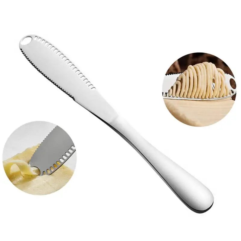 

Multifunction Stainless Steel Butter Cutter Knife Cream Knife Cheese Spreaders Utensil Knife Tools Kitchen Accessorie, As show