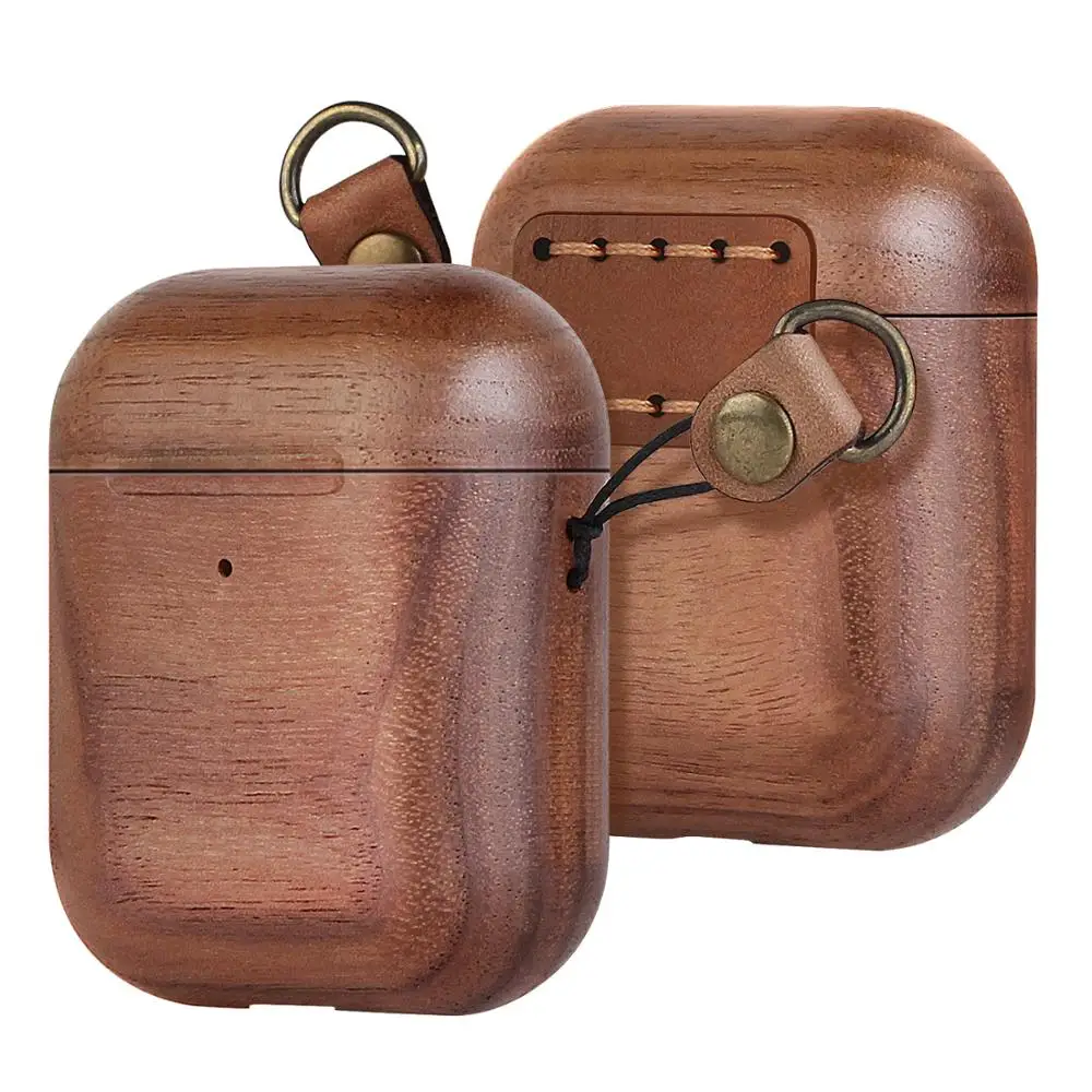 

For AirPods Real Wood Hard Case Protective Wood Cover Case Shockproof Case For Apple AirPods, Different designs