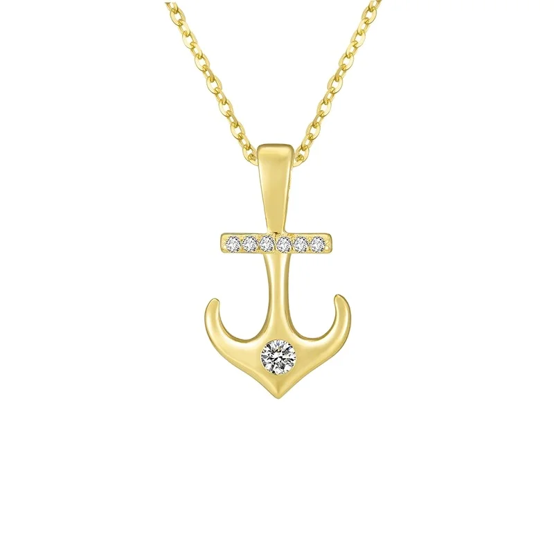 

PZ8-018 High Quality Boutique Hot Selling Cool Design Charm Necklace Anchor Pendant