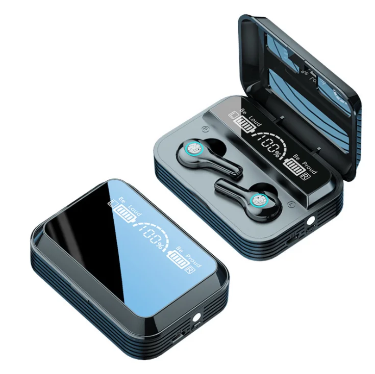 

TWS R13 5.0 Hifi Sound Ear Buds Headphones Wireless Blue Tooth Earphones With 2200mAh Charging Box
