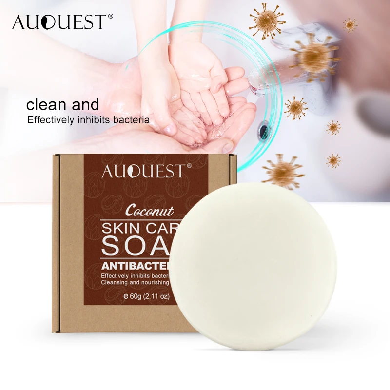 

Customized Coconut Solid Antiseptic Toilet Hand Soap Cleansing Bath Soap, White