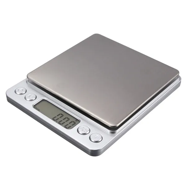 

500g X 0.01g Digital Kitchen Jewelry Scale Portable Mini Electronic Pocket Case Postal Balance Weight Scale with 2 Tray 45*16mm