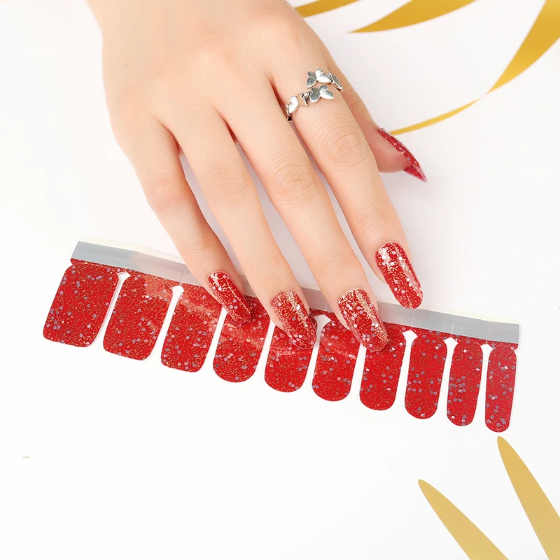 

Wholesale non-toxic eco-friendly nail art wraps stickers decals strips custom gel polish nail stickers, Cmyk