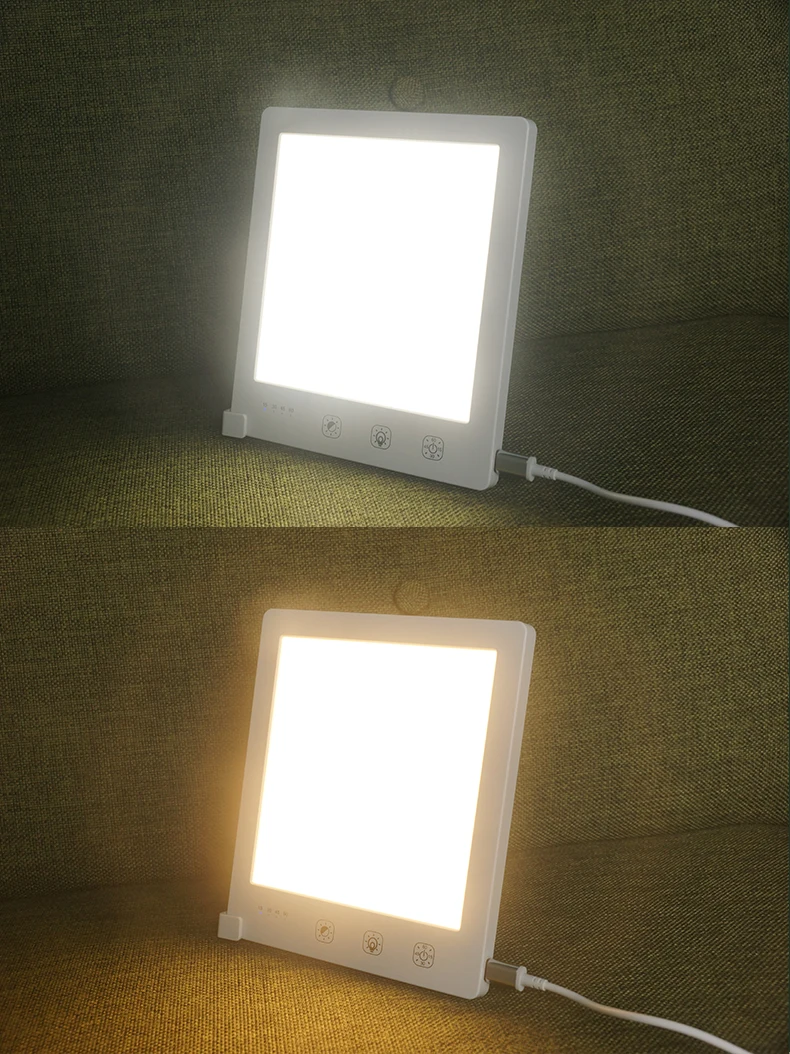 Small Portable Sad Box Led Light Therapy Lamp Bright Natural Daylight