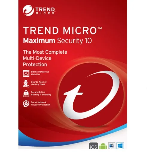 

Digital Key Trend Micro 2019 Maximum Security 3 year 3 device license Email delivery anti virus