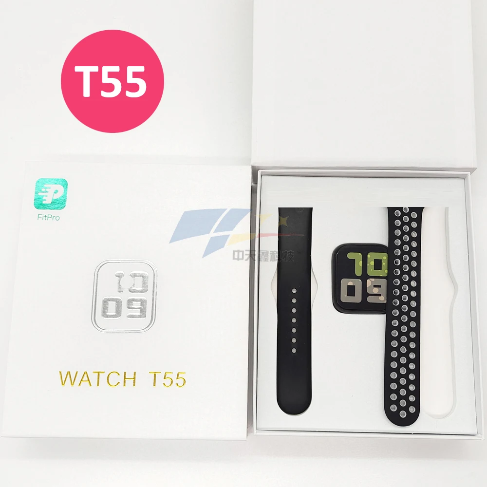 

T55 Smart watches new arrivals 2021 relojes inteligentes T55 Heart Rate Monitor BT Call Square Smartwatch T55
